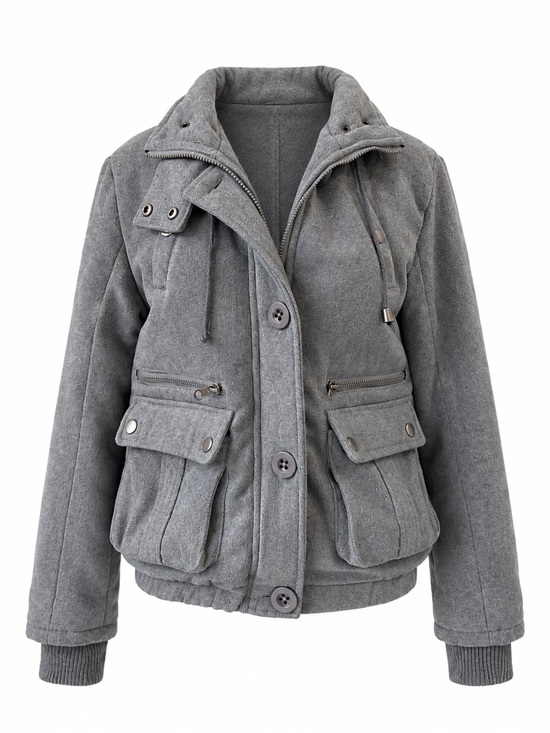 Seductions Jackets & Blazers - Seductions Grey Utility Jacket